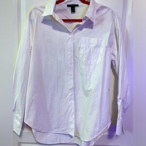 Forever 21 Oversized White Shirt size Large